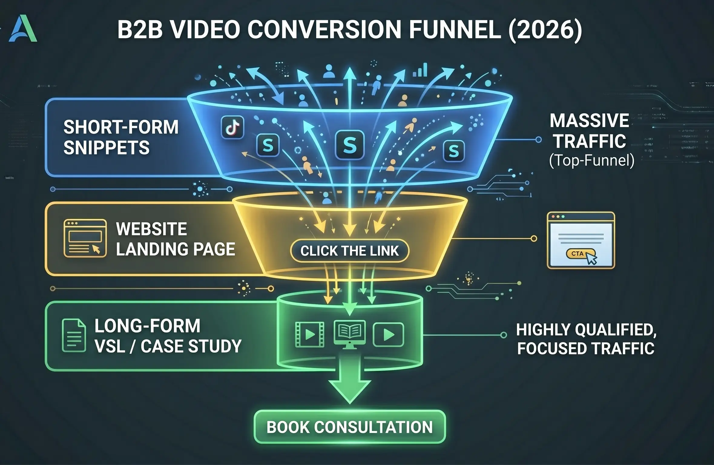 VideoConversionFunnelDiagram